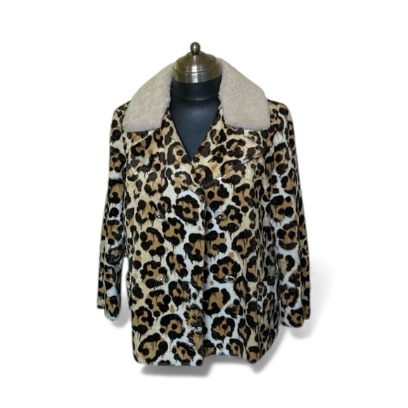 Coach Jackets & Blazers - Coach  faux fur leopard spotted jacket with real shearling collar NWT brand new